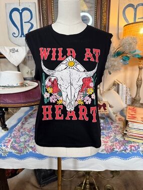 NWT Ruby & Lace Wild At Heart Sleeveless Tee